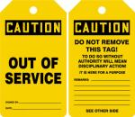 Plastic Caution Tag Yellow Die Cutting Waterproof PVC Safety Tag for Equipment