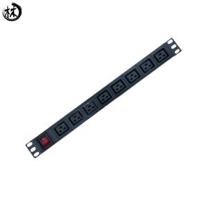 China 19 Inch 8 Way Socket PDU Max Output Power 2500W For Cabinet Accessories wholesale