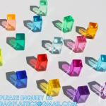 Clear Polished Acrylic Cube Cylinder, Square Display Block, Jewelry Display