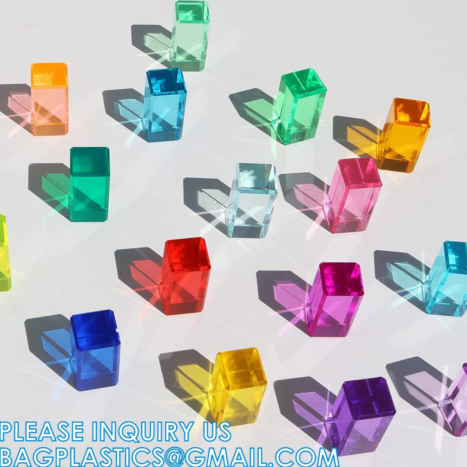 Clear Polished Acrylic Cube Cylinder, Square Display Block, Jewelry Display Holder Base Stands, Crafts Closet Show