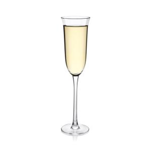 China 160ML Hand Blown Transparent Crystal Champagne Flutes wholesale