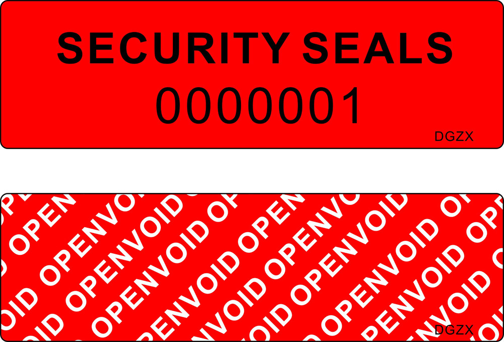 Writable PET Security Void Tape / Anti Tamper Seals For Govenment