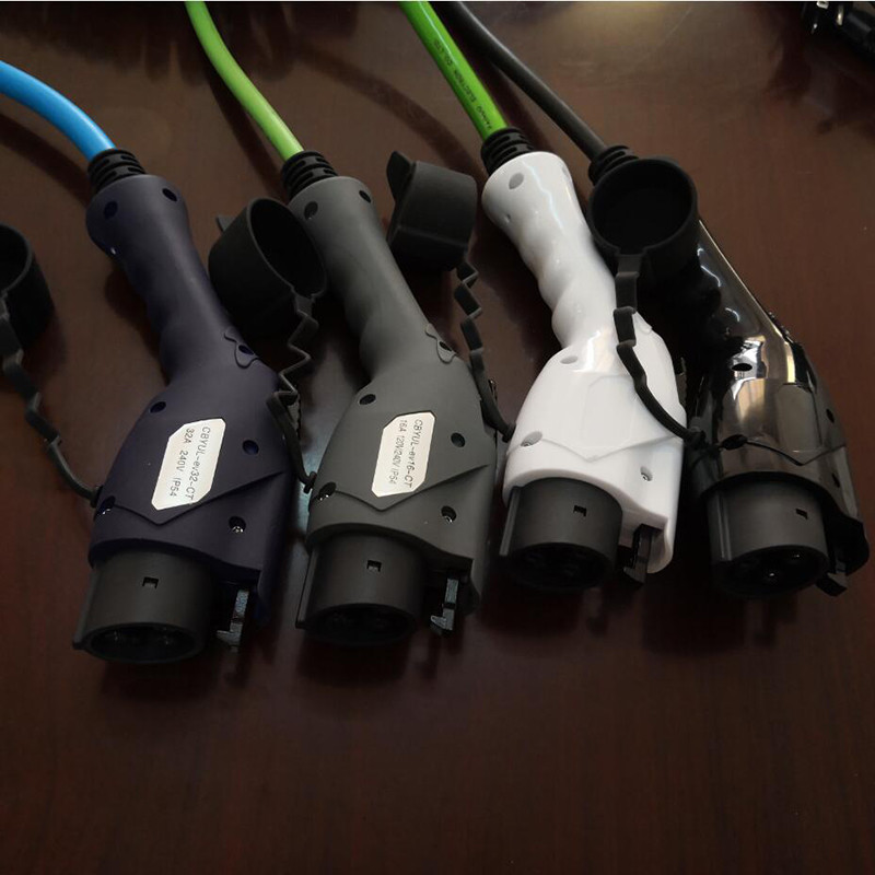 5pin 250V 32A Electric Car Charging Cable EV Type 2 Copper PVC Material