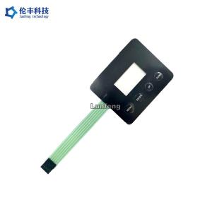 China Glossy Surface Tactile Membrane Switch Overlay Transparent LCD Window wholesale