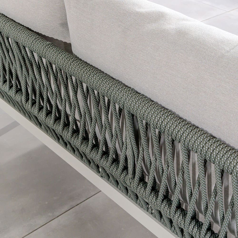 Mail Packing Modern Aluminum Frame Garden Furniture Rope Weave Outdoor Lounge Sofa Set