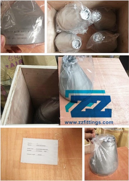 High Thickness Steel Pipe Reducer Fittings , SS304 Flanged Eccentric Reducer