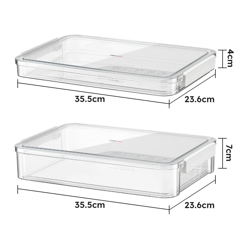 A4 File Documents Portable Project Case Clear Stackable Plastic Art Organizer Containers File Scrapbook Paper Storage Box