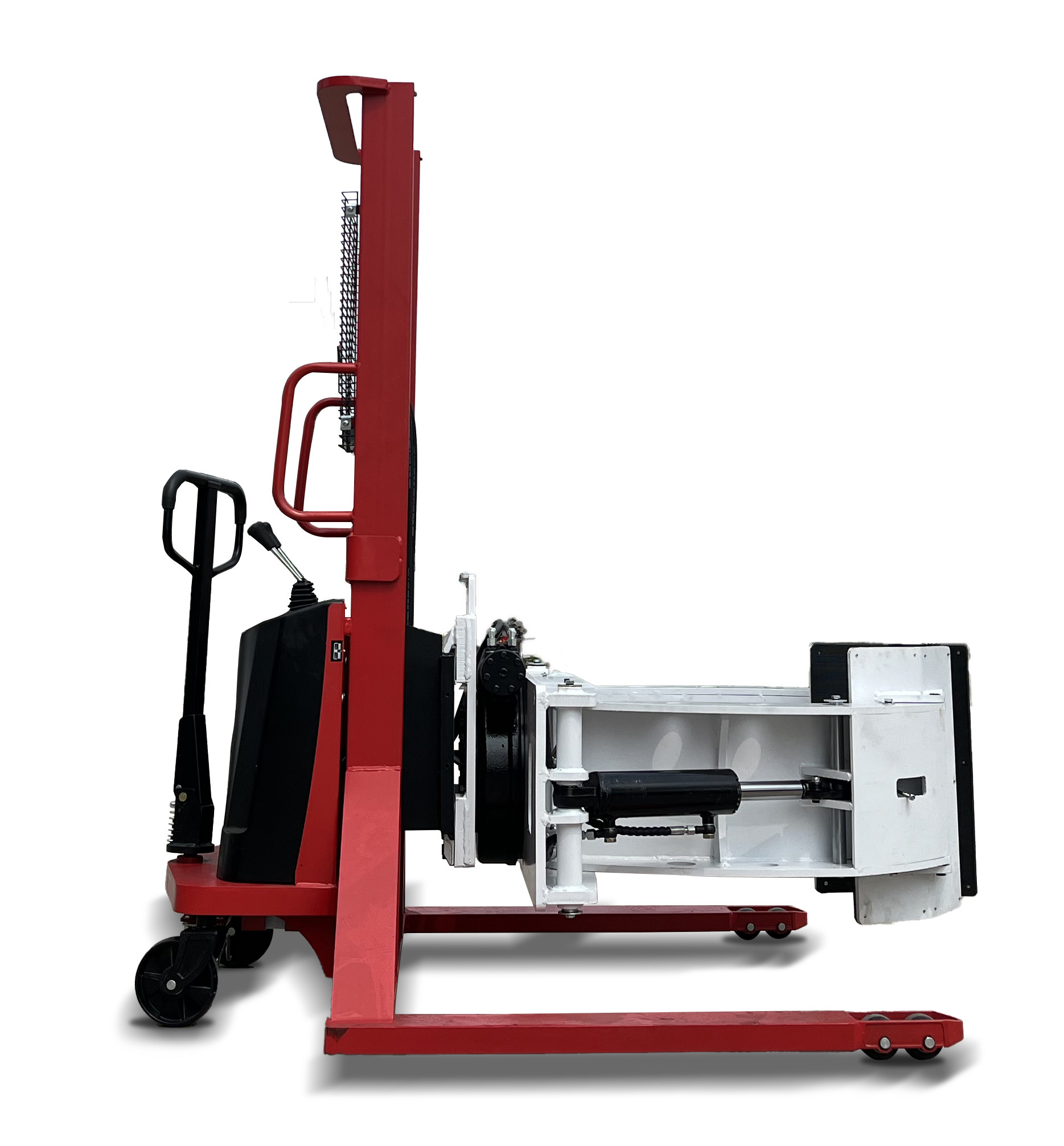 500kg 1.6m Durable Materials User-Friendly Operation Paper Roll Semi Electric Stacker