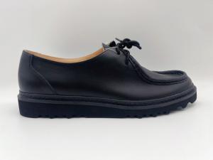China Sophisticated Black Flat Loafer Shoes With EVA Insole Material wholesale