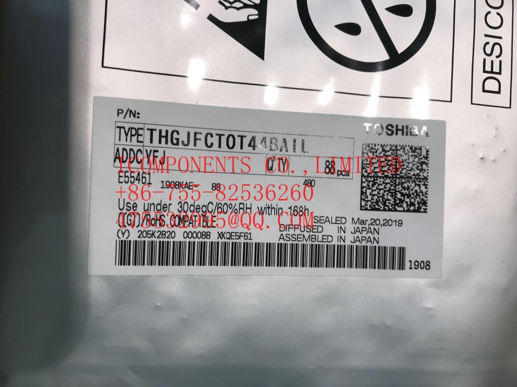 THGBF7T0L8LBATA TOSHIBA Flash Card 128G-byte 1.8V/3.3V Universal Flash Storage 153-Pin TFBGA - Trays (Alt: THGBF7T0L8LBA