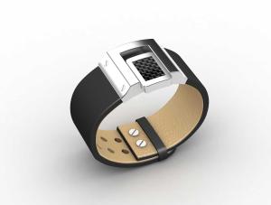 China Top Quality Europe Fashion Stainless Steel Genuine Leather Silicone Bangle Bracelet ADB181 wholesale