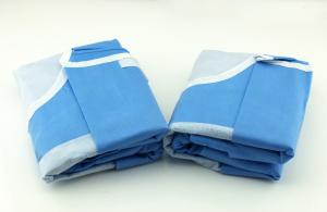 China Non Woven Disposable Medical Gowns Long Sleeve Dustproof Water Resistant wholesale