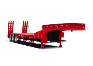 China 3 Axle Low Bed Semi Trailer With 50 Ton Capacity wholesale