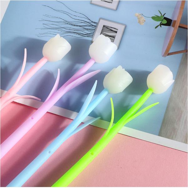 Color Changing Flower Pens - Pack Of 30 Ballpoint Pens Creative Gel Ink Rollerball Pen For School Home Office Stationery Store Kids Girls Gift, Black