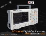 Ultra Thin 100mhz Digital Oscilloscope 2 Channel Full Bandwidth Storage