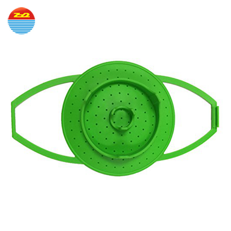 2019 Amazon Top sale Microwave Food Grade Colorful Multi-purpose Silicone Steamer Basket Vegetable Best Steam Cooker Target