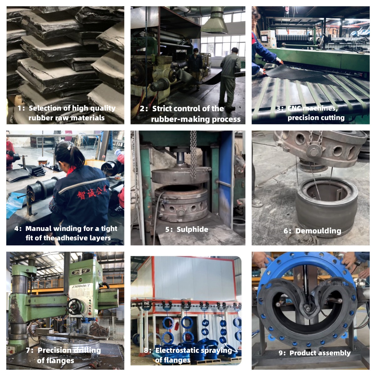 Stainless Steel Counter Flange Epdm Rubber Expansion Joint for Corrosive Environments