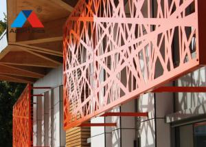 China Perforated Aluminium Mesh Panel , Office Metal Building Exterior Facade OEM wholesale