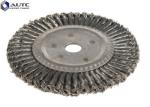 Flat Crimped Wire Wheel Brush for Metal Polishing Galvanized iron OEM Accepted
