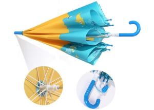 China Stronger Cute Kids Umbrella , Small Umbrella For Kids Pongee Full Color Printing wholesale