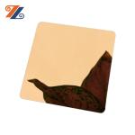 Cold Rolled 8K Golden Stainless Steel Mirror Sheet 2000mm Length For Building