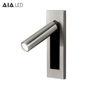 China Contemporary type hotel bedside wall light IP20 headboard wall light flexible 3W bed wall lights wholesale