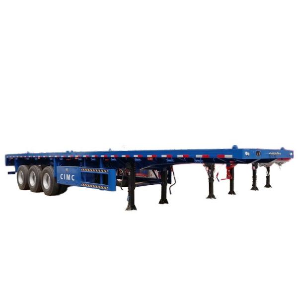 China CIMC tri axis tow for heavy duty 20 or 40 feet equipment air suspension