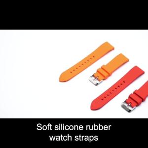 China ROHS Quick Release 20mm Silicone Rubber Smart Watch Strap wholesale