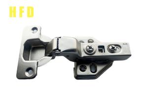 China Metal Overlay Hidden Cabinet Hinges Self Closing Nickel Plated wholesale