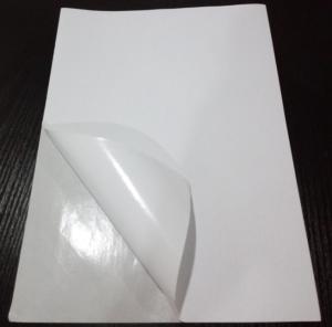 China White 8.5 X 11cm Woodfree Blank Sticker Sheets , Plain Sticker Sheets wholesale