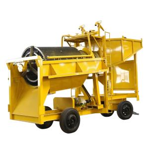 China 80 -100 Tph Compost Trommel Screen Gold Trommel Screen Diesel Generator wholesale