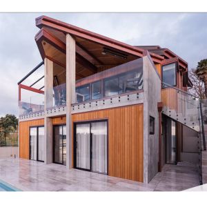 Balcony Frameless Balustrades 2205 Glass Railing Stainless Steel Side Mount