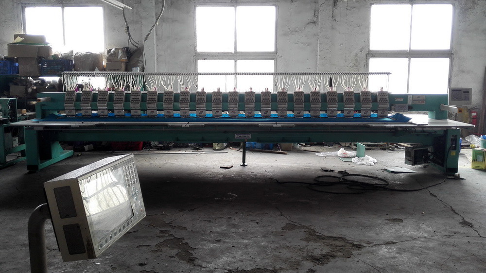20 Heads 9 Needles Used Tajima Embroidery Machine Computerized Operation