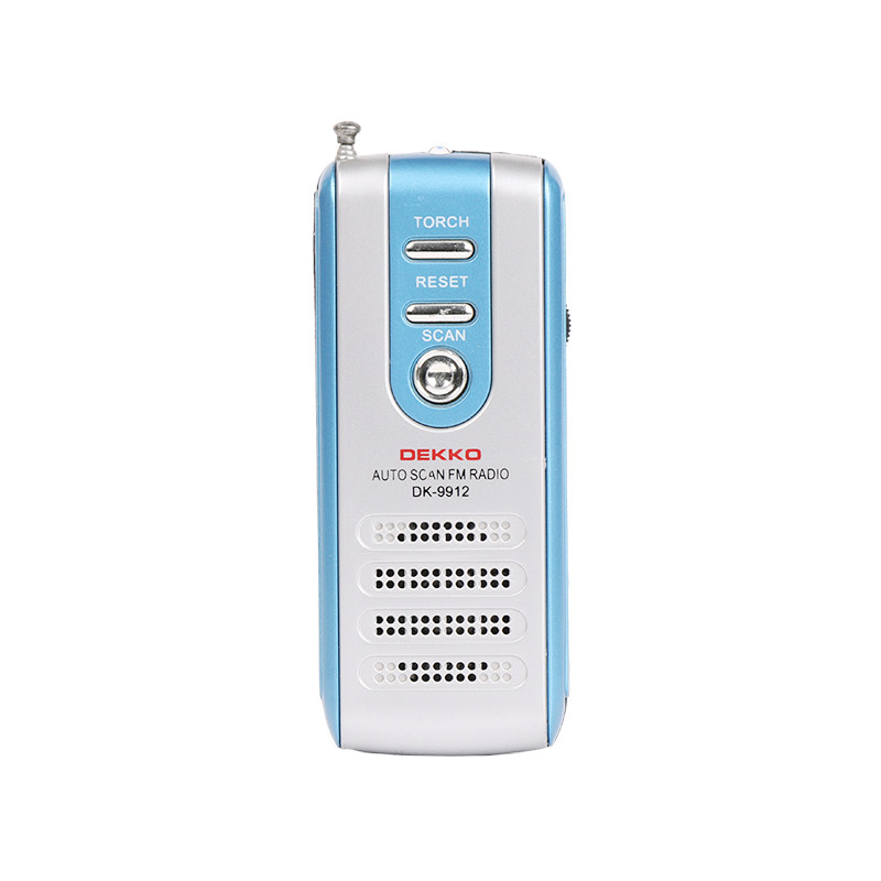 Battery Powered FM Speaker Radio Portable 105mm Earphone Mini 108MHz