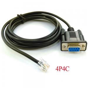 China DB9 Female RS232 Serial COM Port to RJ11 RJ12 Connector Exapansion Cable wholesale