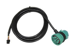 China Green Deutsch 9-Pin J1939 Female and Male Pass-through to Molex 6 Pin Female Cable wholesale