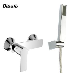 China Chrome Brass 1.450kg Bath Shower Mixer Faucet With Hand Shower wholesale