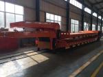 3 Axles Semi Lowbed Trailer 60000kg Semi Truck Flatbed Trailer