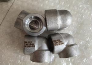China A105 90 Degree CL3000 Forged Pipe Fittings , Carbon Steel Threaded Pipe Fittings wholesale