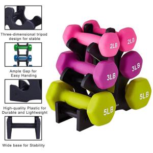 China Colorful Cast Iron Fitness Dumbbell , 2kg Hex Dumbbells Portable wholesale