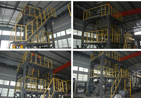 Three-Layer Common-Extruding Rotary Die-Head Film Blowing Machine (SJ-45*3/FM1000)