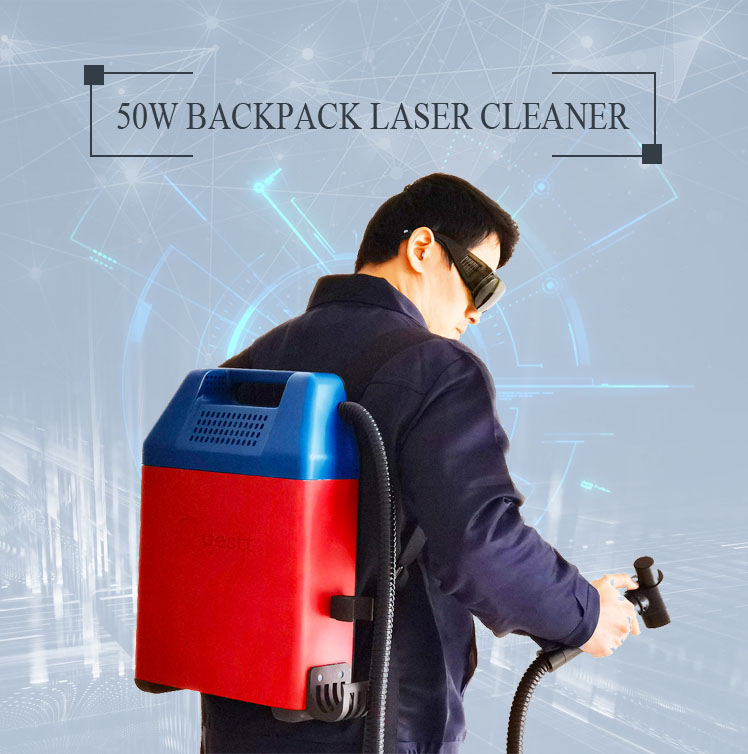 100W Lithium Battery Fiber Laser Cleaning Machine Rust Remal For Metal Stone Wood