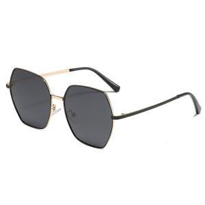 China Personalized Polygonal Metal Frame Sunglasses Eye Protection OEM wholesale