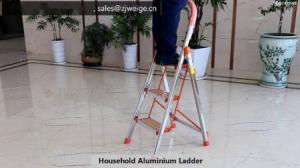 China Silver 3 Step 1.0mm Household Aluminium Ladder wholesale