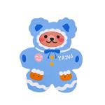 Instagram Cartoon Bear Birthday Card Creative Cute Matte Lamination