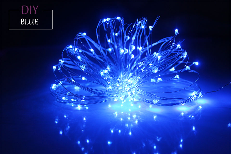 2M 5M 10M AA Battery Operated Christmas Luces Navidad Wedding Party Decoration Fairy Copper Wire LED Decorative Lights String