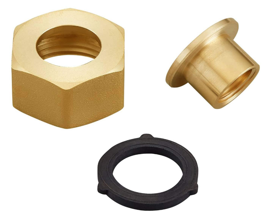 Brass Threaded Hose Connector , 1/4" NPT To 3/4 Inch Female GHT Garden Hose Pipe Fitting
