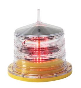 China Red Low Intensity Solar Powered Aviation Obstruction Light wholesale