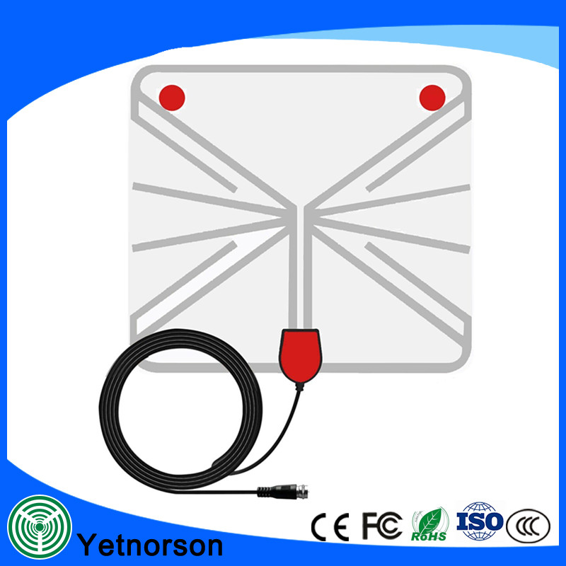 Indoor UHF VHF HD TV DTV Flat TV Digital Indoor Antenna Input Impendence Ω 75ohm