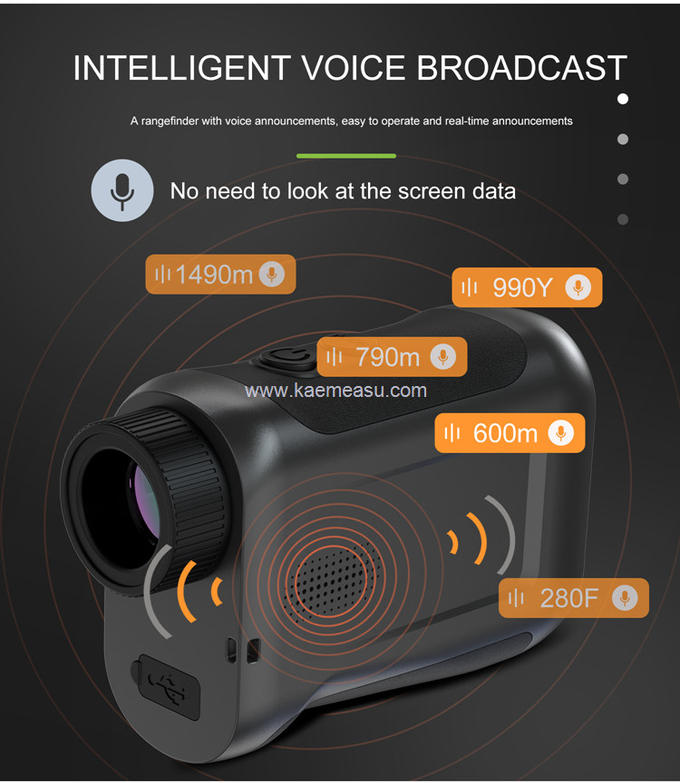 kaemeasu Multifunctional Laser Rangefinder Data Broadcast Golf Range Finder Telescope J800